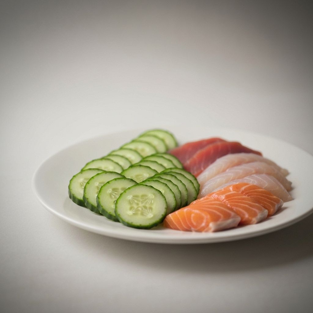 Fresh seafood ingredients